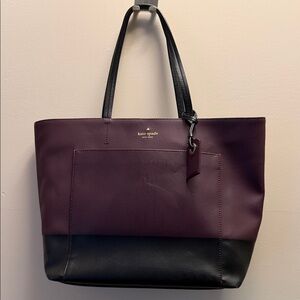 Kate Spade Burgundy and Black Tote